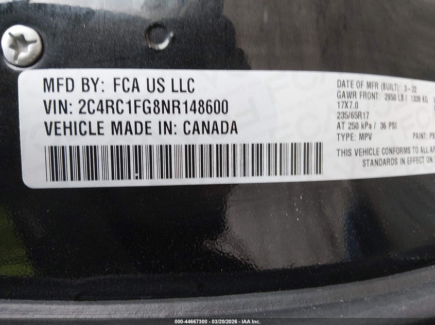 2022 Chrysler Pacifica Touring