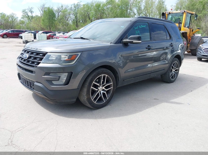 2016 Ford Explorer 3.5 Sport grey Lot 111044667333 Vin 1FM5K8GT9GGC09510