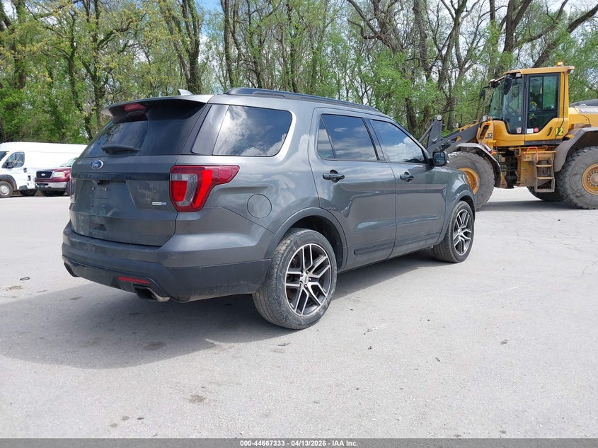 Vin: 1fm5k8gt9ggc09510, lot: 45164443, ford explorer sport 20164