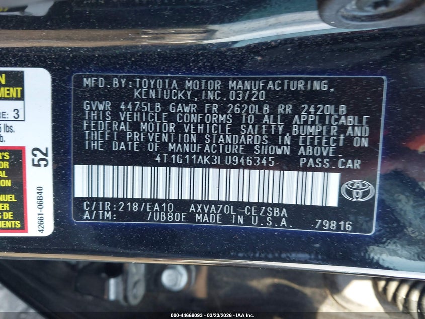 TOYOTA CAMRY - zdjęcie 9