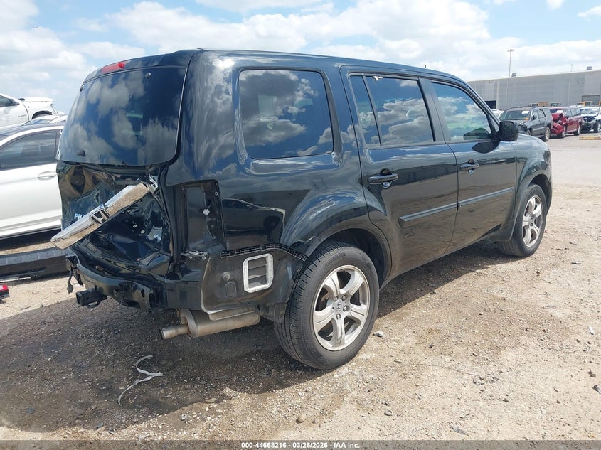 2012 Honda Pilot 3.5 Ex-L Black Lot 111044668216 Vin 5FNYF3H77CB036830