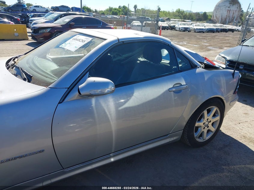 2001 Mercedes-Benz Slk 230 Kompressor VIN: WDBKK49F11F224733 Lot: 44668288