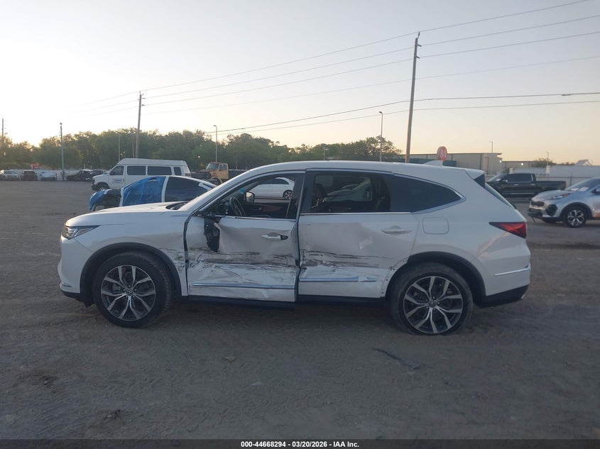 2022 Acura Mdx Technology Package VIN: 5J8YD9H45NL004846 Lot: 44668294