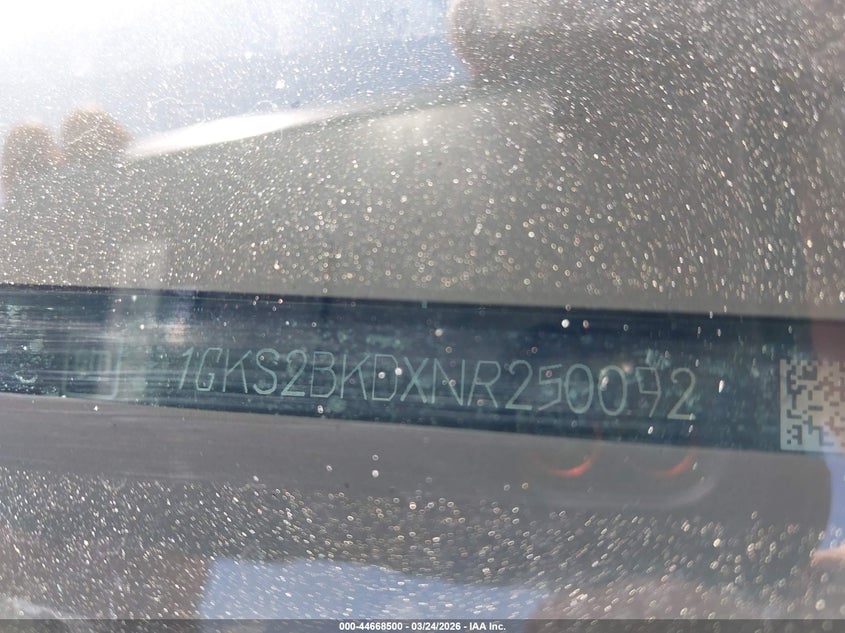 2022 GMC Yukon 4Wd Slt VIN: 1GKS2BKDXNR250092 Lot: 44668500
