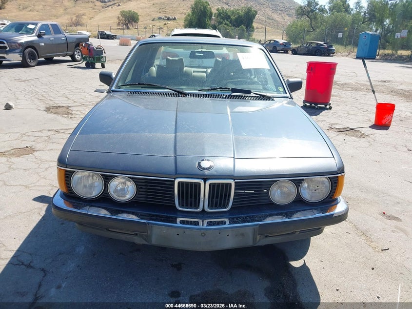 1985 BMW 735I VIN: WBAFH810X09424827 Lot: 44668690
