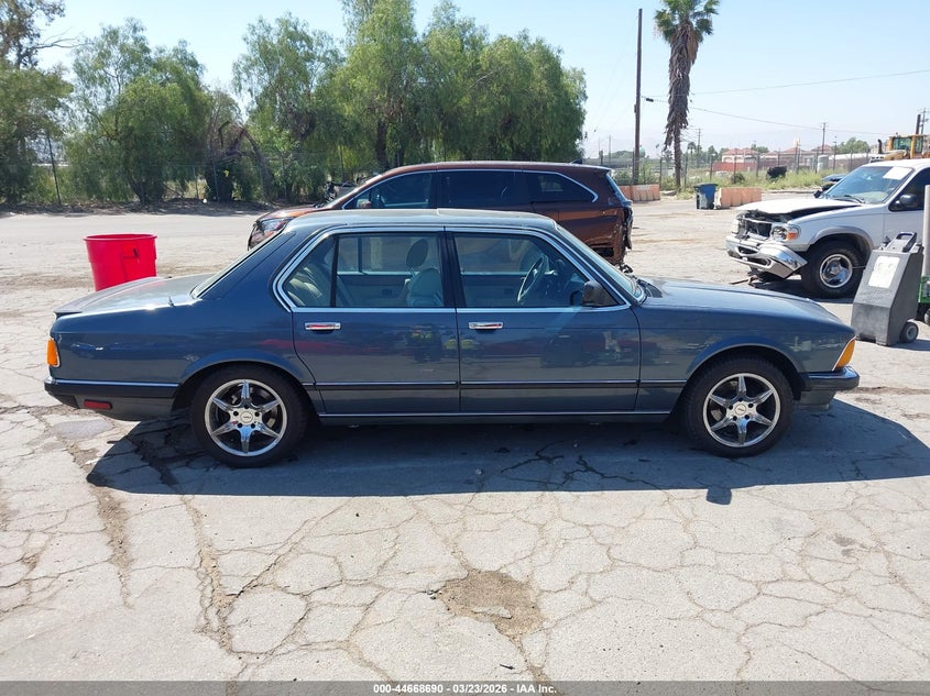 1985 BMW 735I VIN: WBAFH810X09424827 Lot: 44668690