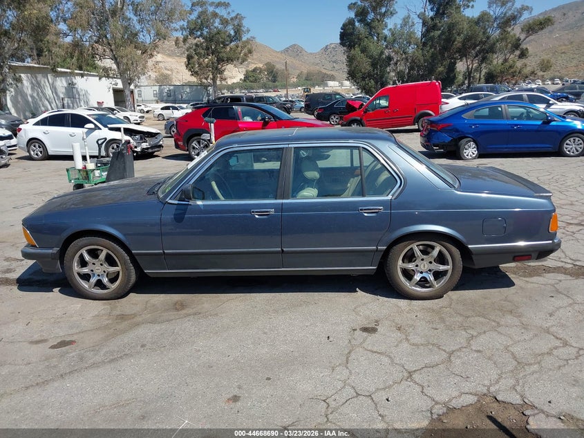 1985 BMW 735I VIN: WBAFH810X09424827 Lot: 44668690