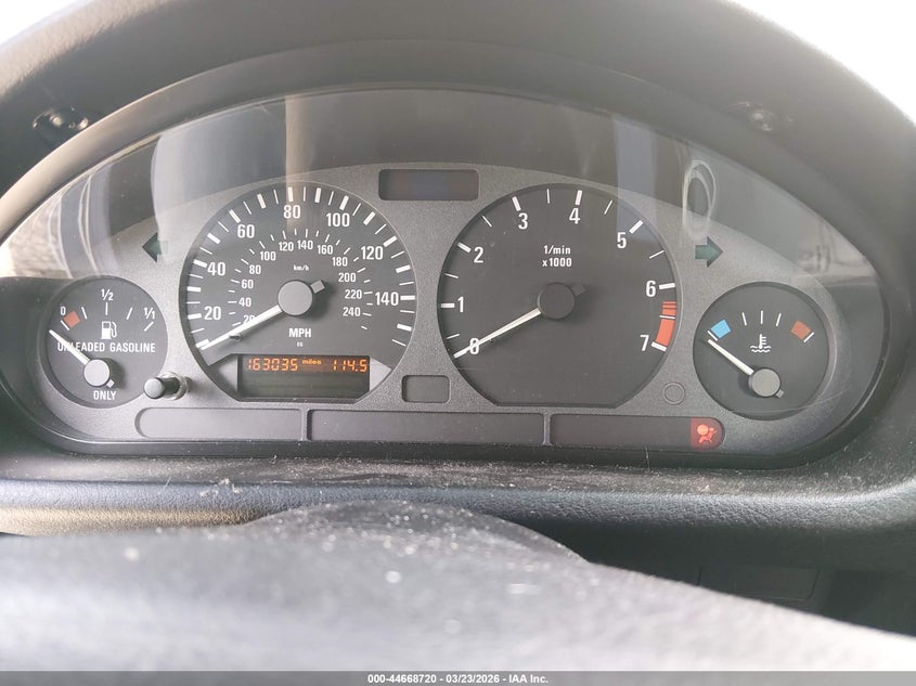 1997 BMW Z3 1.9L Roadster VIN: 4USCH7327VLB80897 Lot: 44668720