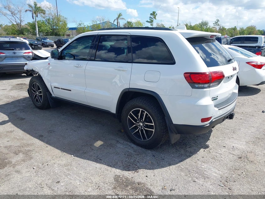 Vin: 1c4rjflmxjc423996, lot: 45167281, jeep grand cherokee trailhawk 4x4 20183