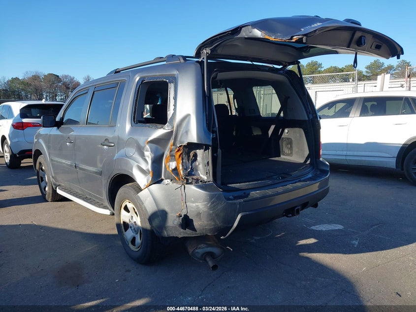 Vin: 5fnyf4h22bb104136, lot: 45167599, honda pilot lx 20113