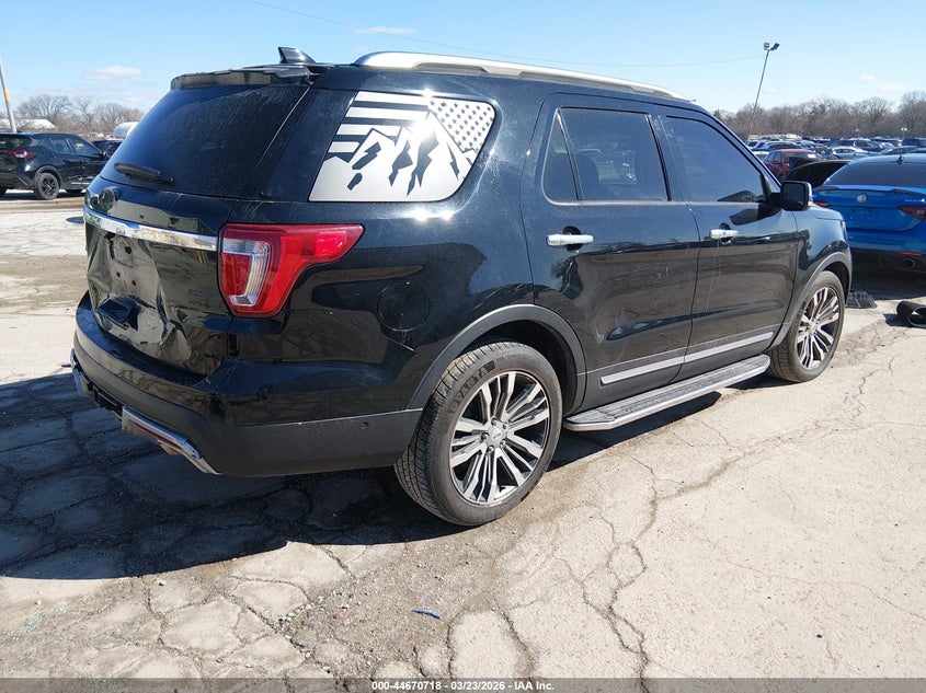 Vin: 1fm5k8ht7hgc18450, lot: 45167828, ford explorer platinum 20174