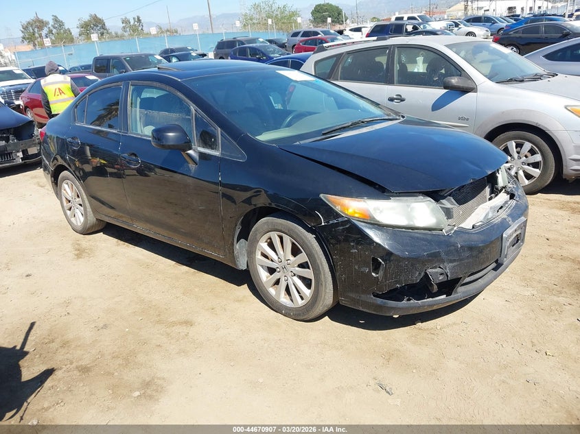 2012 Honda Civic 1.8 Ex black Lot 111044670907 Vin 19XFB2F89CE332771