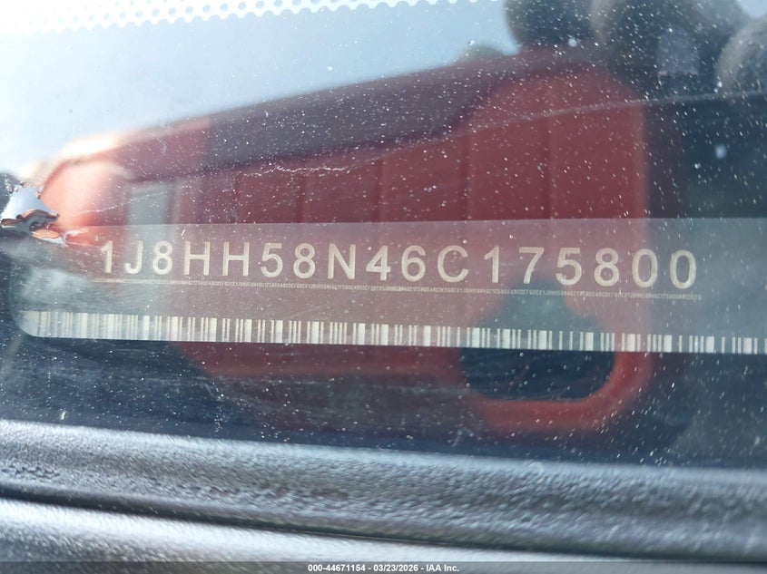 2006 Jeep Commander Limited VIN: 1J8HH58N46C175800 Lot: 44671154