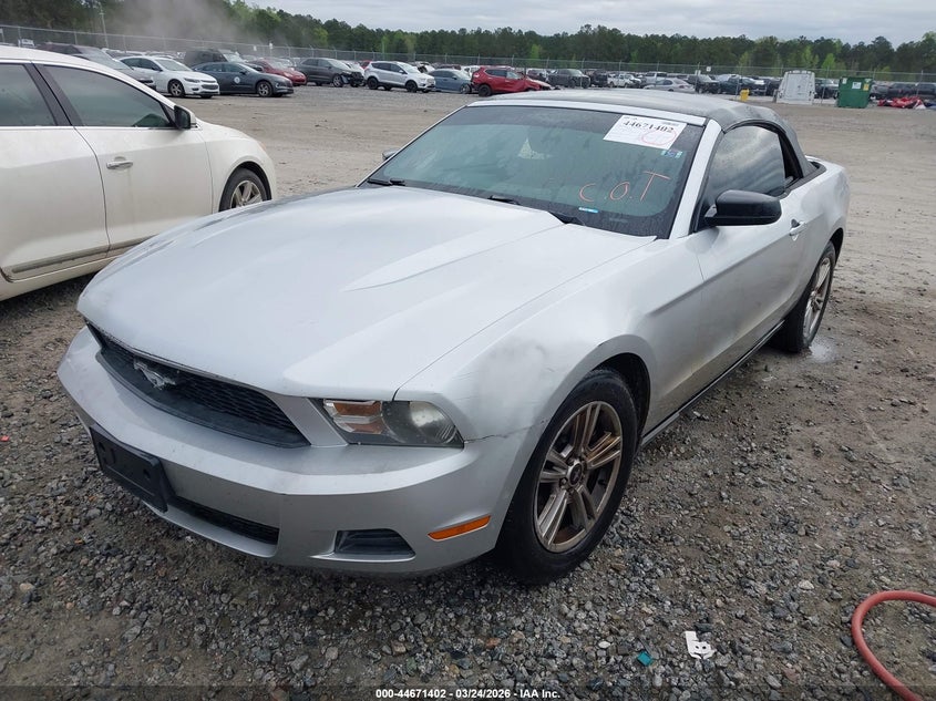 2012 Ford Mustang 3.7 V6 silver Lot 111044671402 Vin 1ZVBP8EM1C5230763