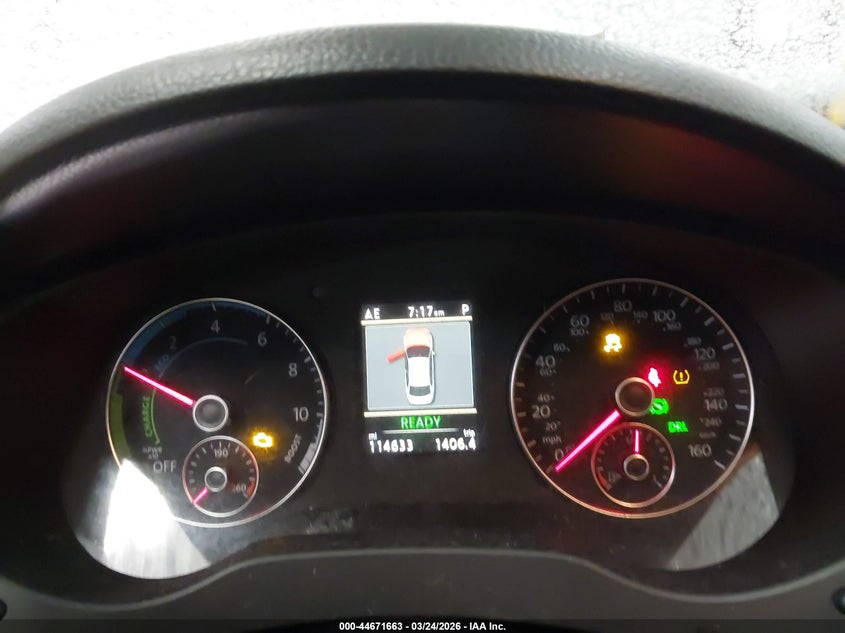 2014 VOLKSWAGEN JETTA HYBRID auction photo 7