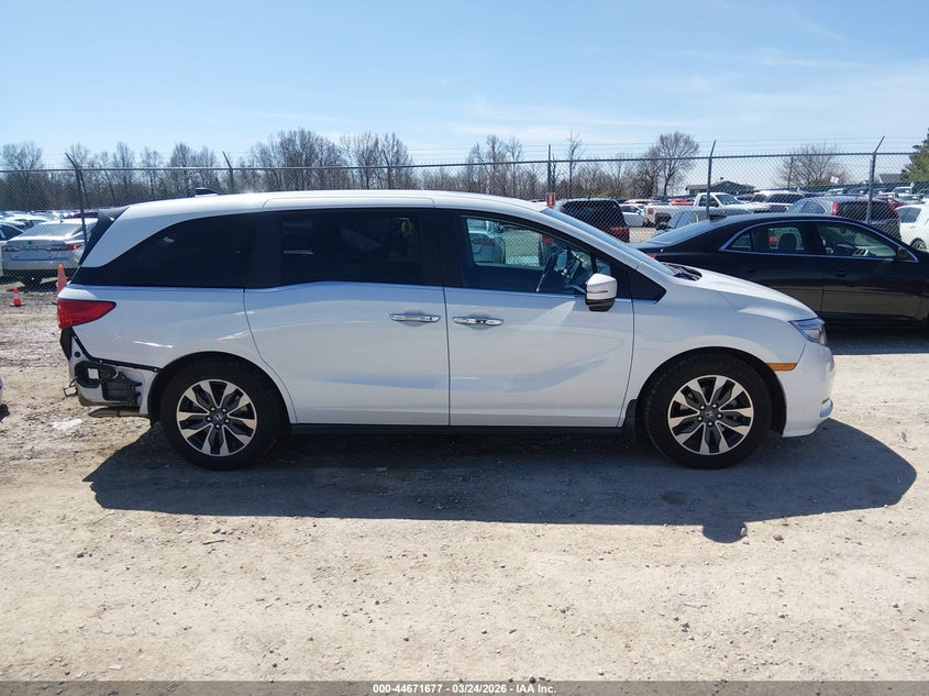 2022 Honda Odyssey Ex-L VIN: 5FNRL6H76NB036478 Lot: 44671677