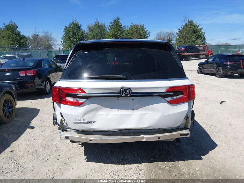 2022 Honda Odyssey Ex-L VIN: 5FNRL6H76NB036478 Lot: 44671677
