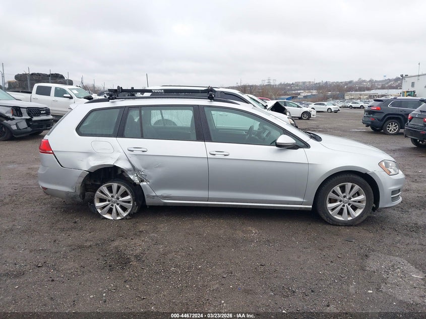 2017 Volkswagen Golf Sportwagen Tsi S VIN: 3VW017AU9HM507186 Lot: 44672024