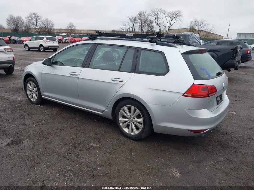 2017 Volkswagen Golf Sportwagen Tsi S VIN: 3VW017AU9HM507186 Lot: 44672024