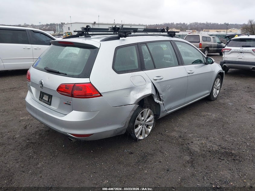2017 Volkswagen Golf Sportwagen Tsi S VIN: 3VW017AU9HM507186 Lot: 44672024