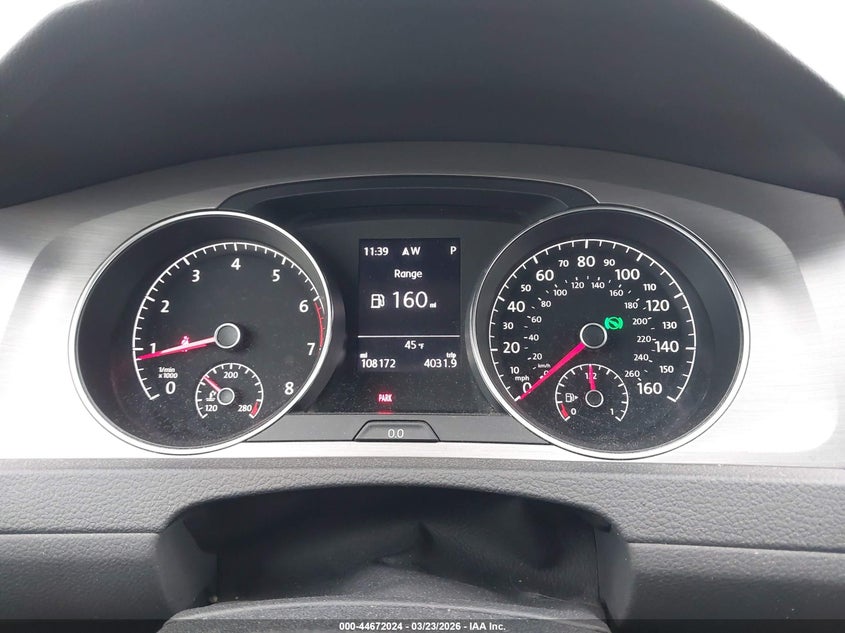 2017 Volkswagen Golf Sportwagen Tsi S VIN: 3VW017AU9HM507186 Lot: 44672024