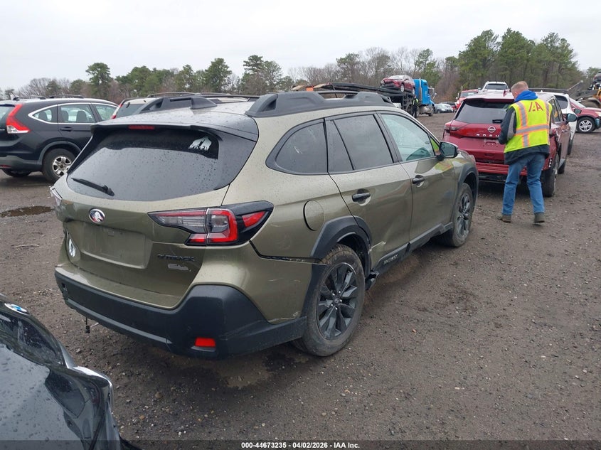 Vin: 4s4btalcxr3200791, lot: 45170345, subaru outback onyx edition 20244