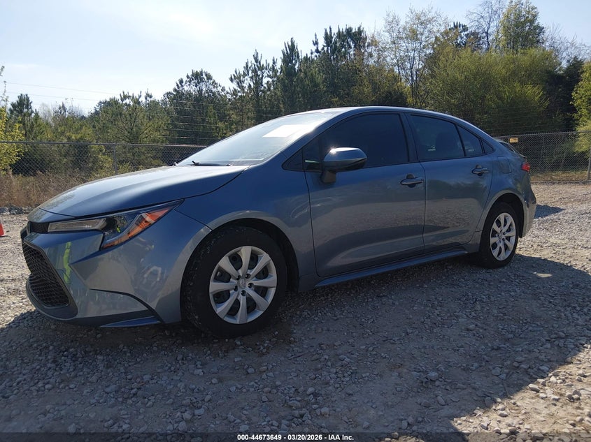 2022 Toyota Corolla Le JTDEPMAE2N3023367 photo 1
