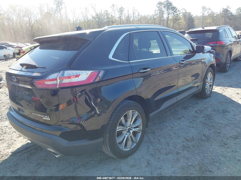Vin: 2fmpk3k98kbb56578, lot: 45170787, ford edge titanium 20194