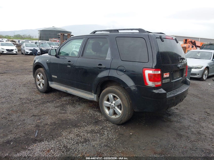 2008 Ford Escape 3.0 Xlt Black Lot 111044674737 Vin 1FMCU93178KC82000