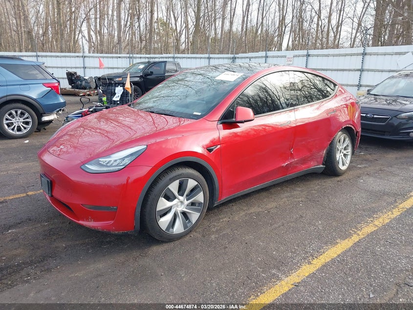 Vin: 5yjygdee5lf035052, lot: 45171984, tesla model y long range dual motor all-wheel drive 20202