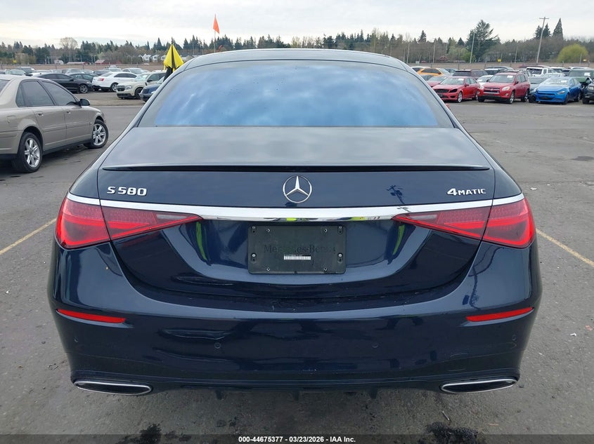 2022 Mercedes-Benz S 580 4Matic VIN: W1K6G7GBXNA151022 Lot: 44675377