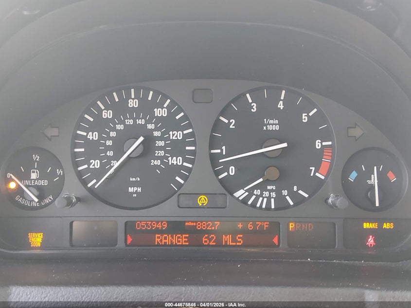 2003 BMW X5 3.0I VIN: 5UXFA53573LW26674 Lot: 44675846