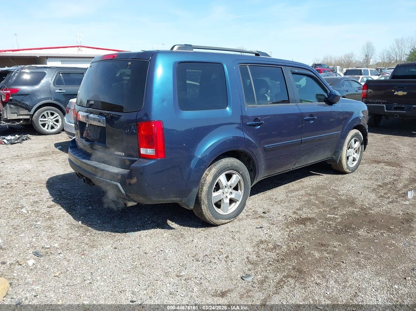 5FNYF4H63BB094235 2011 Honda Pilot 3.5 Ex-L blue