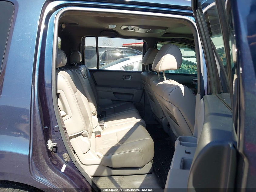 5FNYF4H63BB094235 2011 Honda Pilot 3.5 Ex-L blue