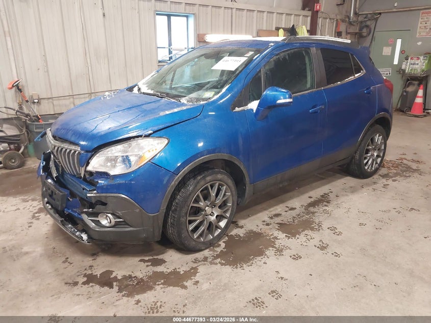 Vin: kl4cj2sm7gb714237, lot: 45174509, buick encore sport touring 20162