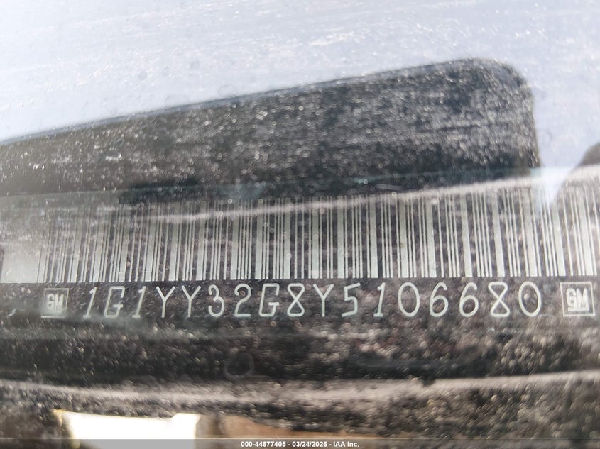 2000 Chevrolet Corvette VIN: 1G1YY32G8Y5106680 Lot: 44677405