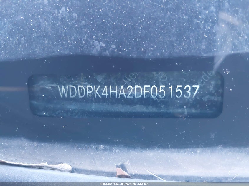 2013 Mercedes-Benz Slk 250 VIN: WDDPK4HA2DF051537 Lot: 44677434