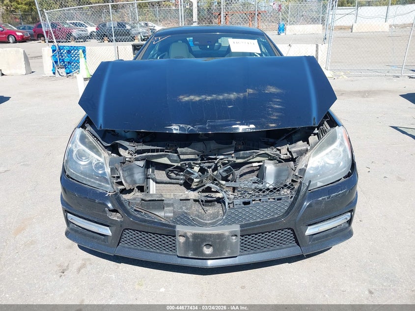 2013 Mercedes-Benz Slk 250 VIN: WDDPK4HA2DF051537 Lot: 44677434