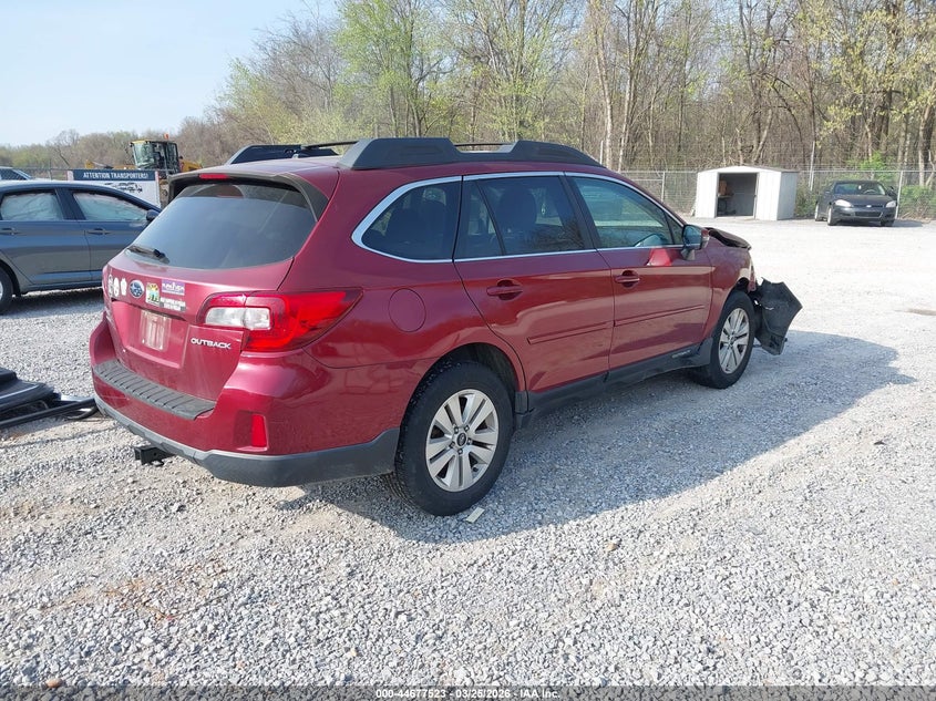 Vin: 4s4bsbhc9f3328193, lot: 45174638, subaru outback 2.5i premium 20154