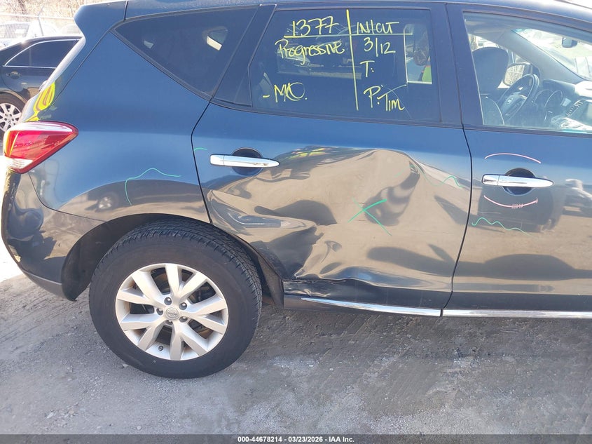 2013 Nissan Murano Le/S/Sl/Sv VIN: JN8AZ1MW3DW322413 Lot: 44678214