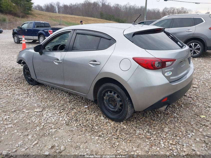 Vin: jm1bm1j74g1313958, lot: 45175535, mazda mazda3 i sport 20163