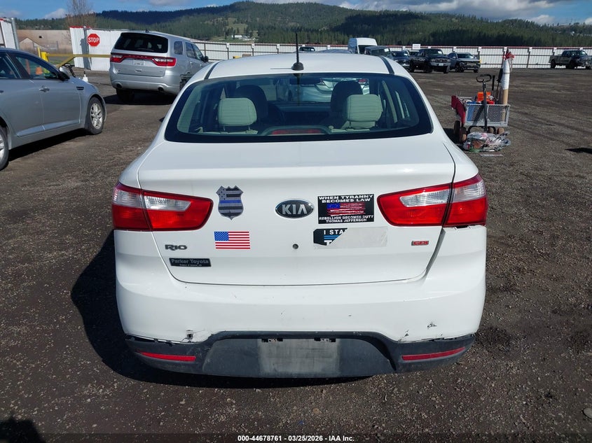 2013 Kia Rio Lx VIN: KNADM4A32D6231505 Lot: 44678761
