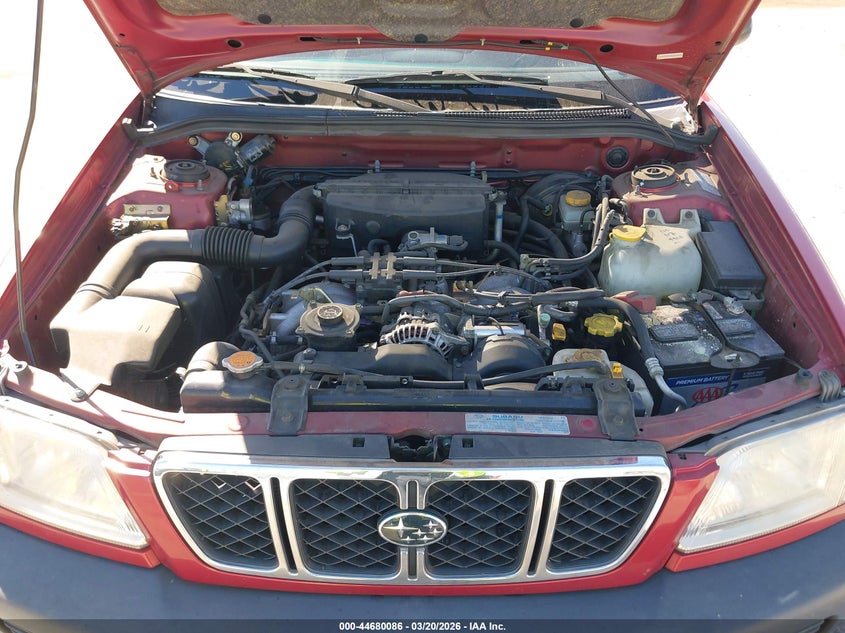 2001 Subaru Forester L VIN: JF1SF63511H707375 Lot: 44680086