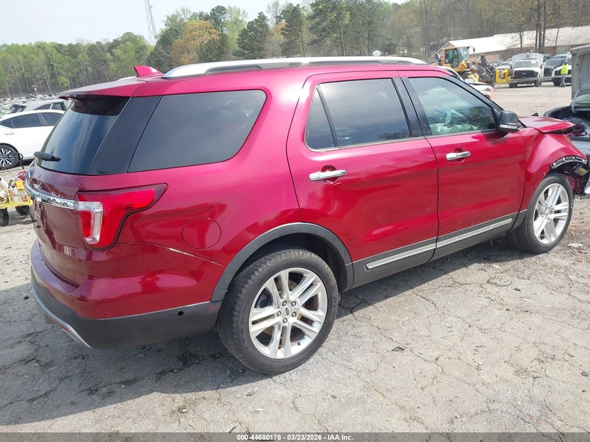 Vin: 1fm5k7f80hga01783, lot: 45177291, ford explorer limited 20174