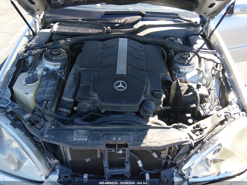 2001 Mercedes-Benz S 500 VIN: WDBNG75J51A160977 Lot: 44680226