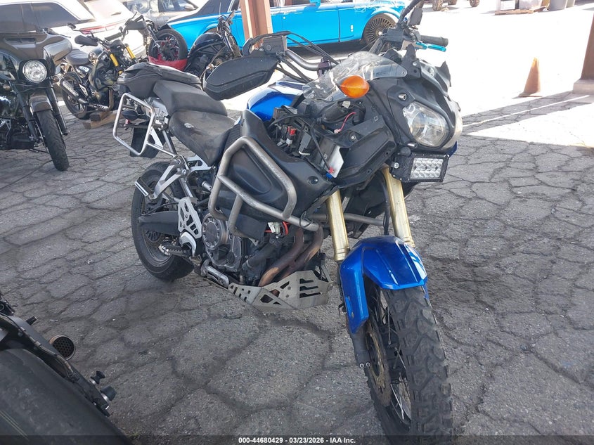 2012 Yamaha Xt Xt1200Z blue Lot 111044680429 Vin JYADP03E0CA000255