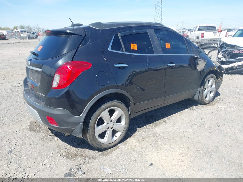 Vin: kl4cjasb9fb265831, lot: 45177549, buick encore 20154