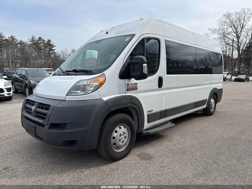 Vin: 3c6trvpgxge106502, lot: 45178723, ram promaster 2500 window van high roof 20162