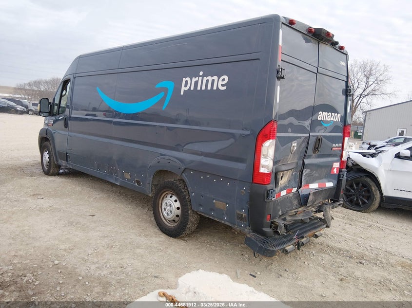 Vin: 3c6mrvjgxme582211, lot: 45179027, ram promaster 3500 cargo van high roof 159 wb ext 20213