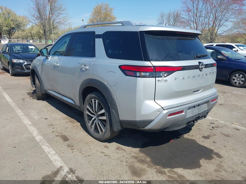 2025 Nissan Pathfinder 3.5 Platinum 4wd Grey Lot 111044681990 Vin 5N1DR3DJ3SC281171